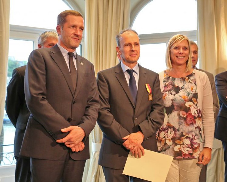 Bruno Colson, élevé au rang d’officier du Mérite Wallon