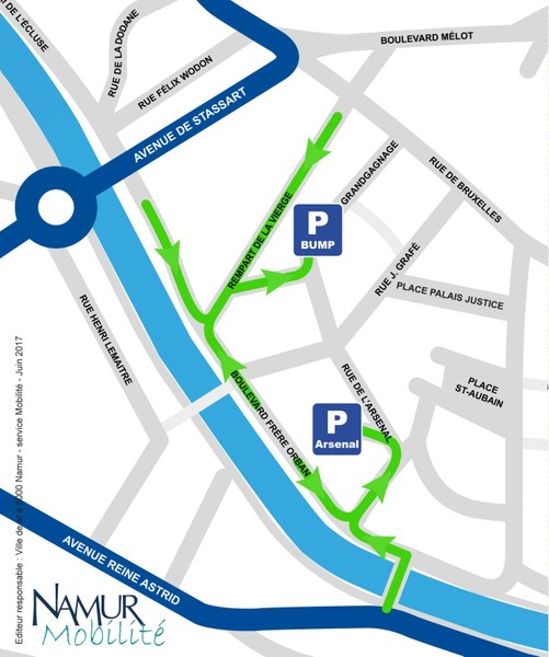 L’UNamur ouvre 210 places de parking aux Namurois et aux visiteurs, le samedi 