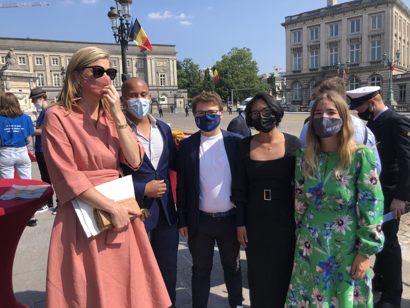 Alice Collin a représenté l’UNamur à la cérémonie de la Fête nationale belge