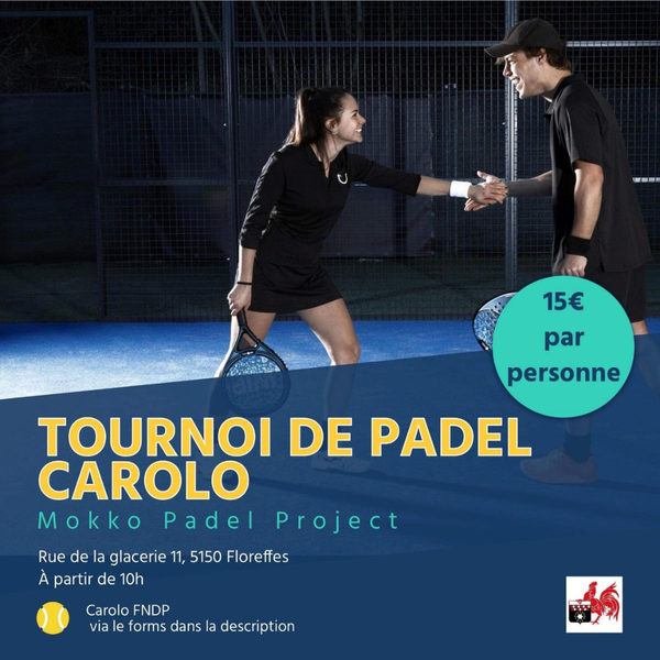 Tournoi de Padel • 17 avril • inscription jusque vendredi 12 🥎🎾