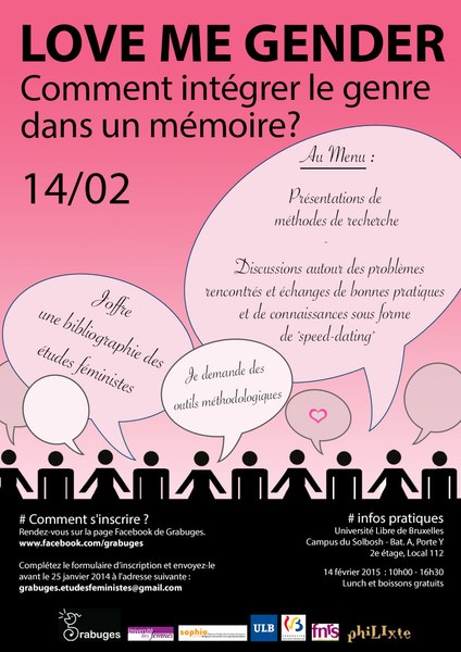 Love Me Gender - Comment intégrer le genre dans un (projet de) mémoire? 