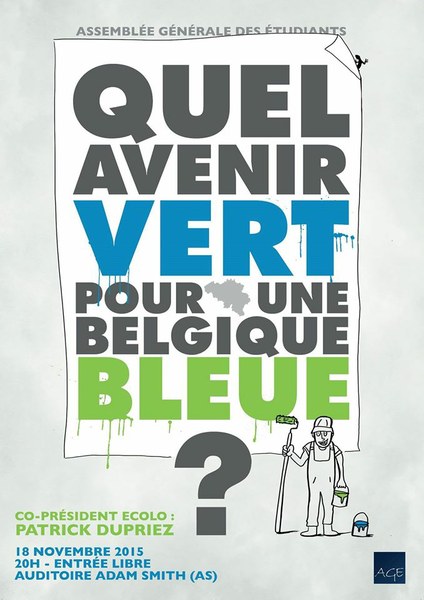 Conférence-débat - Patrick DUPRIEZ "Quel avenir vert pour une Belgique bleue?"