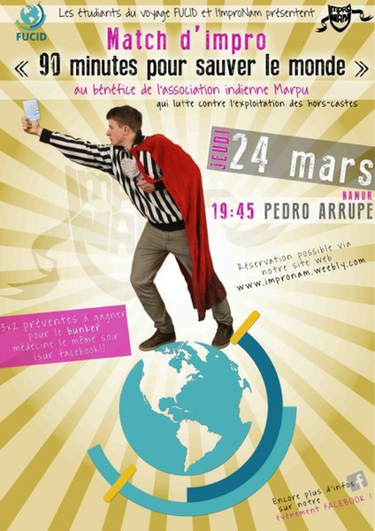 ANNULE: Match d'impro "90 minutes pour sauver le monde"