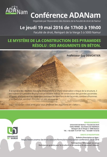 Le mystère de la construction des pyramides résolu: des arguments en béton. 