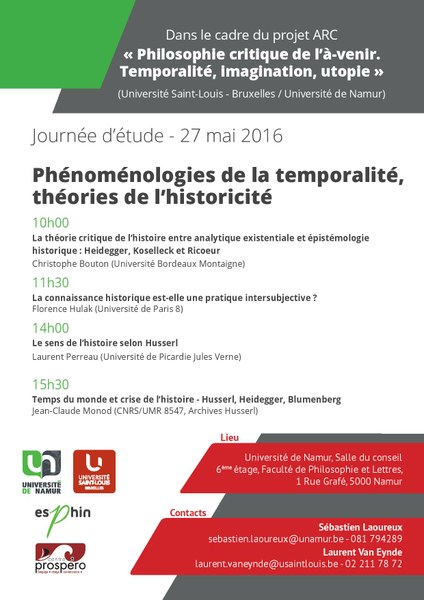 Phénoménologies de la temporalité, théories de l’historicité