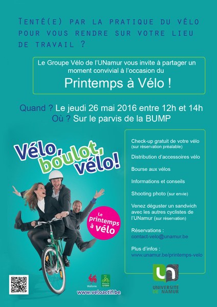 Invitation au festif Printemps à Vélo 