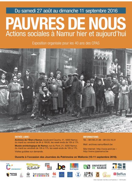 Pauvres de Nous - Actions sociales à Namur hier et aujourd'hui