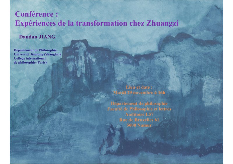 Conférence : Expériences de la transformation chez Zhuangzi 