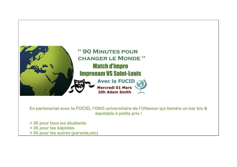 Match d'impro : "90 minutes pour changer le Monde"