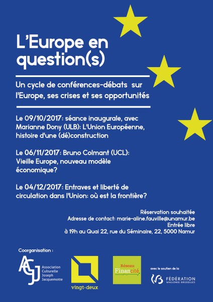 Cycle Conférences-débats : l'Europe en question(s) - Deuxième Conférence 