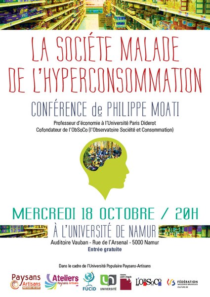 Conférence : La société malade d'hyperconsommation, par Philippe Moati