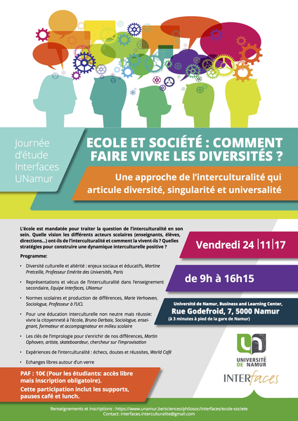 Journée d'étude - École et société : comment faire vivre les diversités 