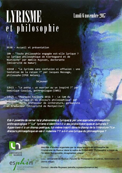 Lyrisme et philosophie