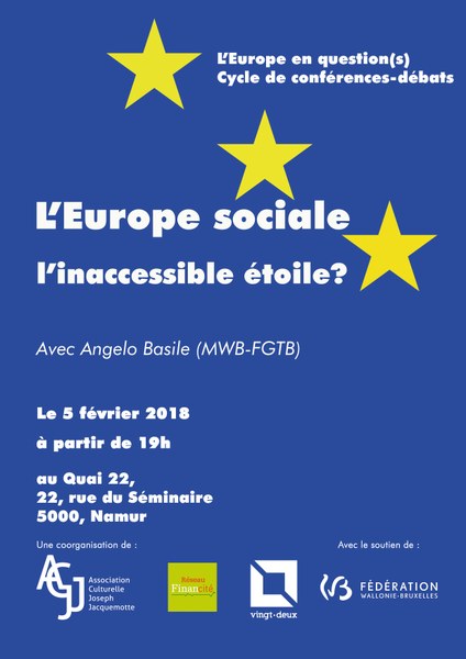 Conférence-débat - L'Europe en question(s)  - Europe sociale: inaccessible étoile?