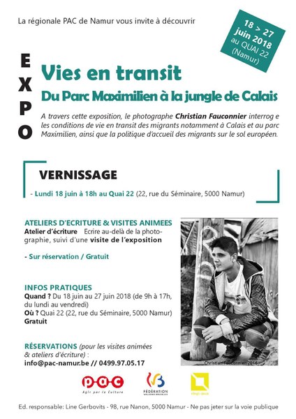 Exposition "Vies en transit" de Christian Fauconnier