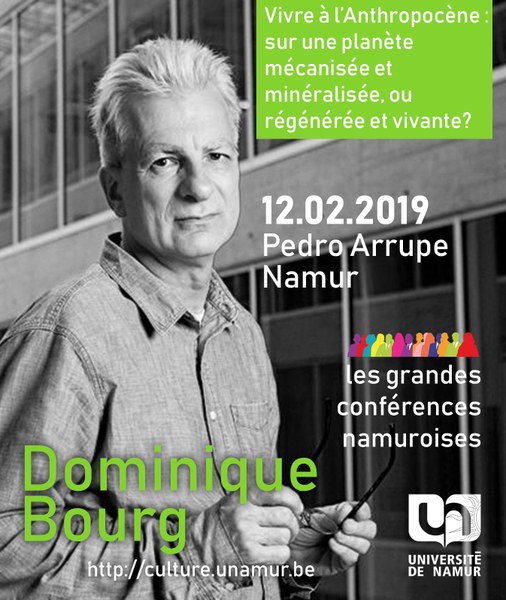 Les Grandes Conférences Namuroises : Dominique Bourg