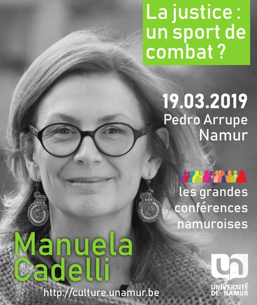 Les Grandes Conférences Namuroises : Manuela Cadelli