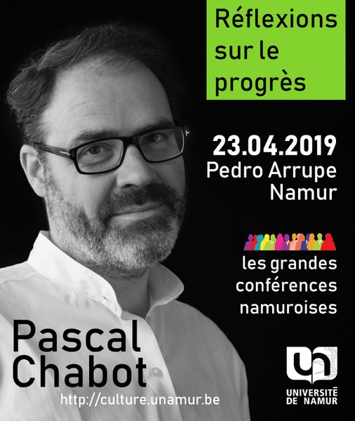 Les Grandes Conférences Namuroises : Pascal Chabot