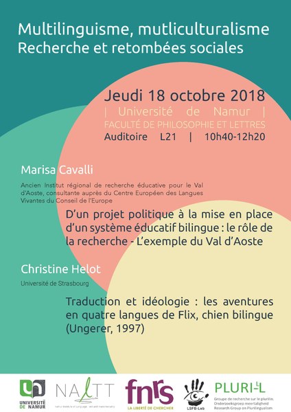 Conférence Multilinguisme et multiculturalisme - Recherche et retombées sociales