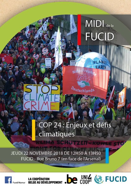 Midi de la FUCID : COP24: Enjeux et défis climatiques