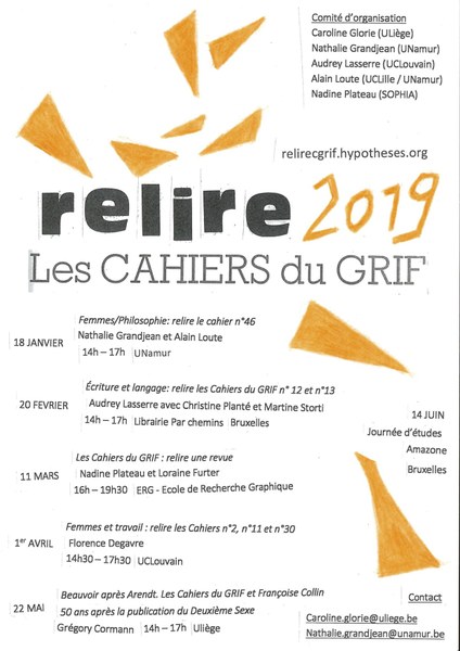 Re-lire les ​​Cahiers du​​ ​GRIF - Femmes/Philosophie n°46