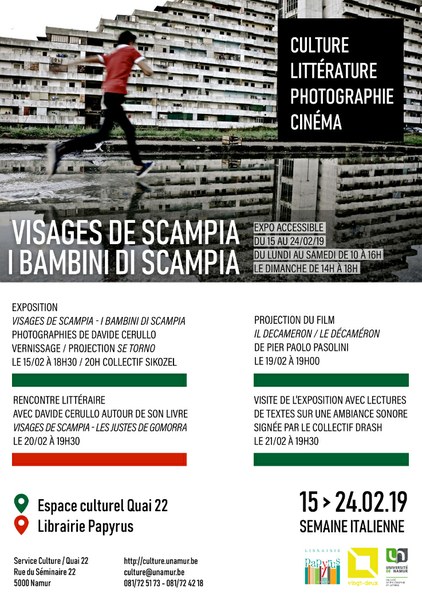 Exposition "Visages de Scampia - I Bambini di Scampia": photographies de Davide Cerullo