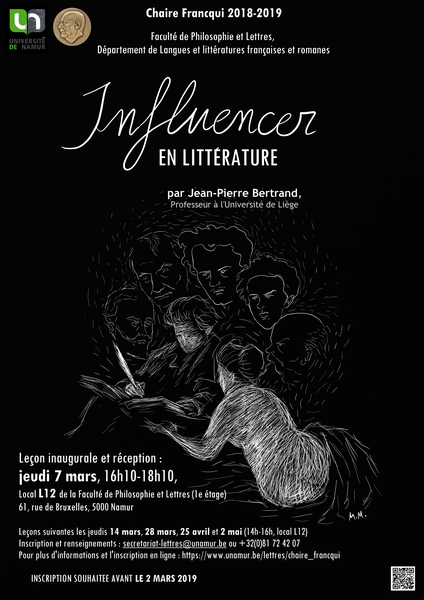 Chaire Francqui 2018-2019 (Leçon 1 : "Invention vs. Influence")