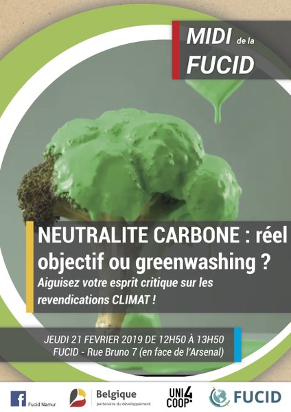 Midi de la FUCID : Neutralité carbone : réel objectif ou greenwashing ?