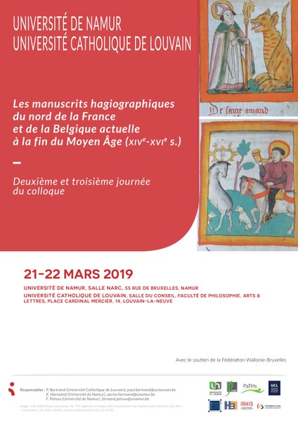 Les manuscrits hagiographiques du nord de la France et de la Belgique actuelle à la fin du Moyen Âge (XIVe-XVIe s.) : fabrication, fonctions et usages