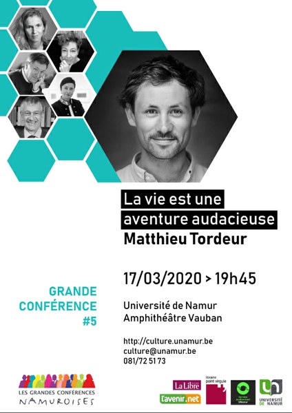 Les Grandes Conférences Namuroises : Matthieu Tordeur