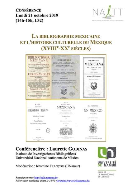 La bibliographie mexicaine et l'histoire culturelle du Mexique (XVIIIe-XXe siècles)