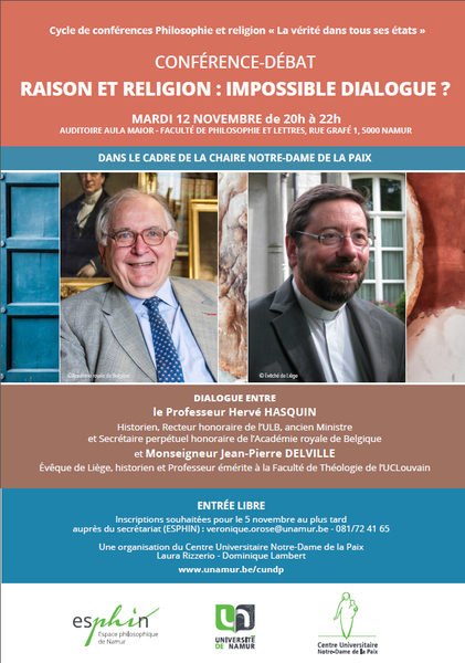 Conférence-débat "Raison et religion : impossible dialogue ?"
