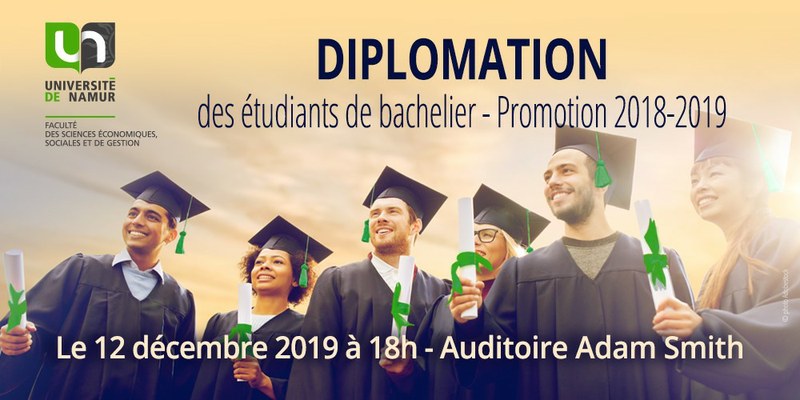 Cérémonie de diplomation 2018-2019 des étudiants bacheliers de la Faculté des sciences économiques, sociales et de gestion