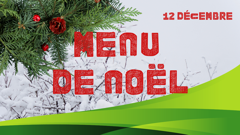 Menu de Noël à l'Arsenal