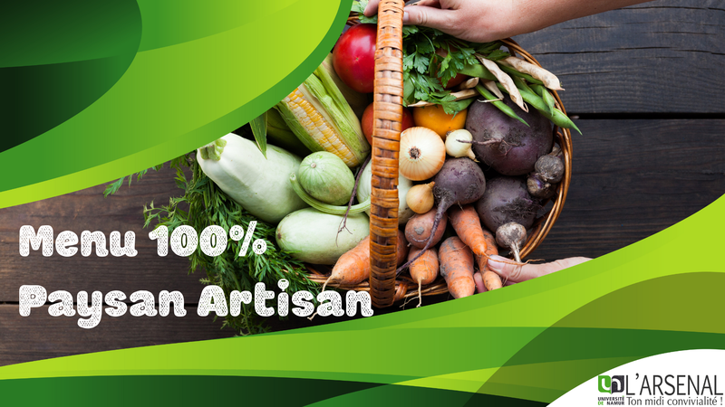 Menu 100% Paysan Artisan