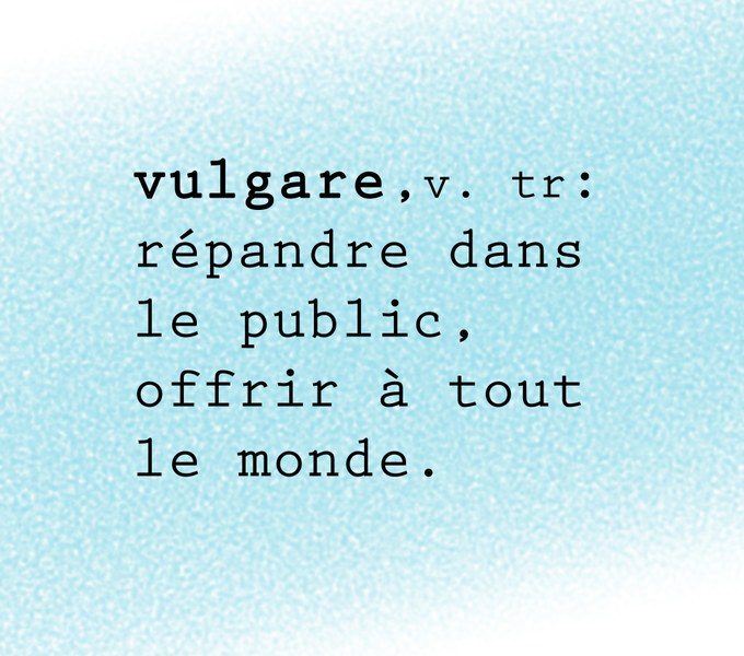 Séance d'information sur le projet Vulgare