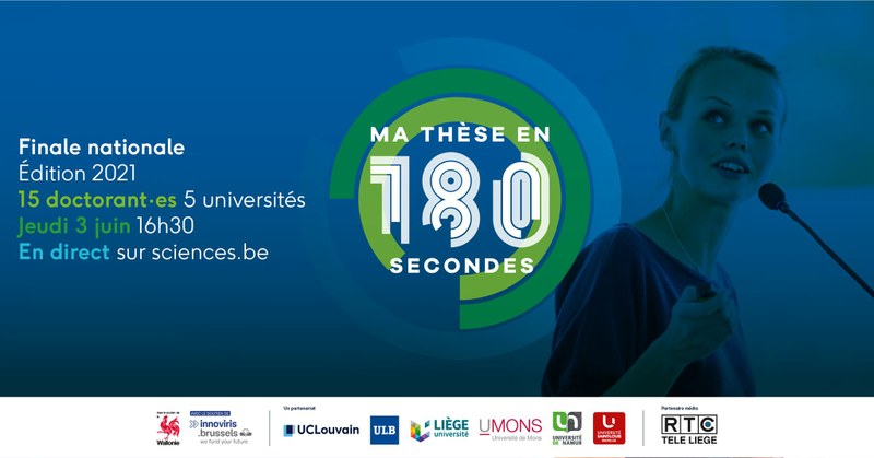 Finale interuniversitaire belge du concours « Ma Thèse en 180 secondes »