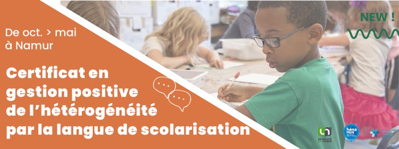 Certificat en gestion de l'hétérogénéité positive par la langue de scolarisation