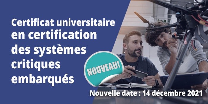 Séance d'information sur le Certificat Interuniversitaire en Logiciels Embarqués Critiques Certifiés (CCES)