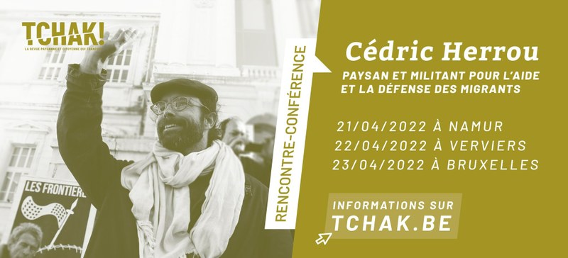 Rencontre-conférence Cédric Herrou à Namur