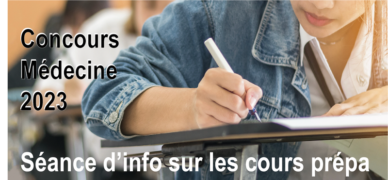 Séance d'info sur les cours prépa au concours d'entrée en Médecine