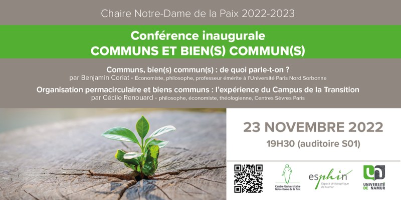 Cycle de conférences Communs et bien(s) commun(s) : une articulation pour un nouveau modèle de société ?  