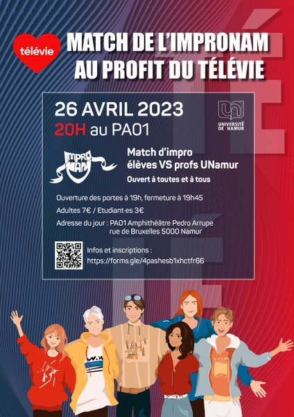 Match de l'ImproNam au profit du Télévie