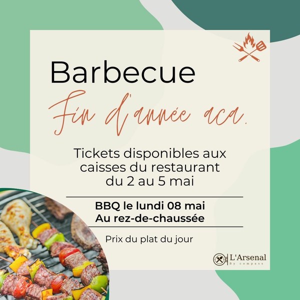 Vente de tickets BBQ 🔥: L'Arsenal