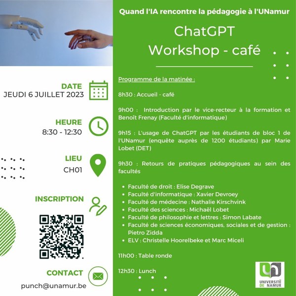 ChatGPT : Workshop - café
