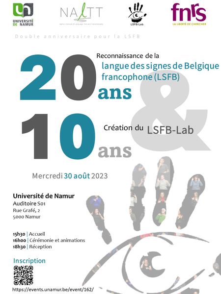Double anniversaire pour la langue des signes de Belgique francophone