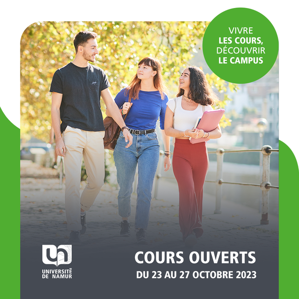 Cours ouverts à l'UNamur