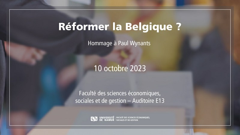 Réformer la Belgique ?