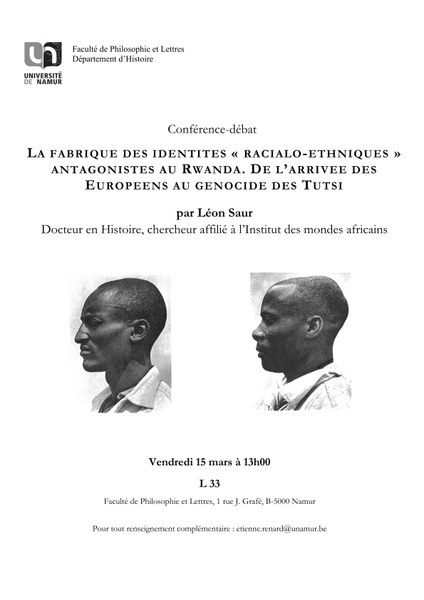 La fabrique des identités « racialo-ethniques » antagonistes au Rwanda. De l’arrivée des Européens au génocide des Tutsi