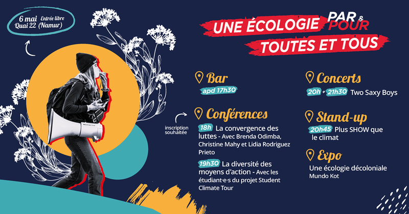 Une écologie par/pour toutes et tous - Conférences, concerts et stand-up !